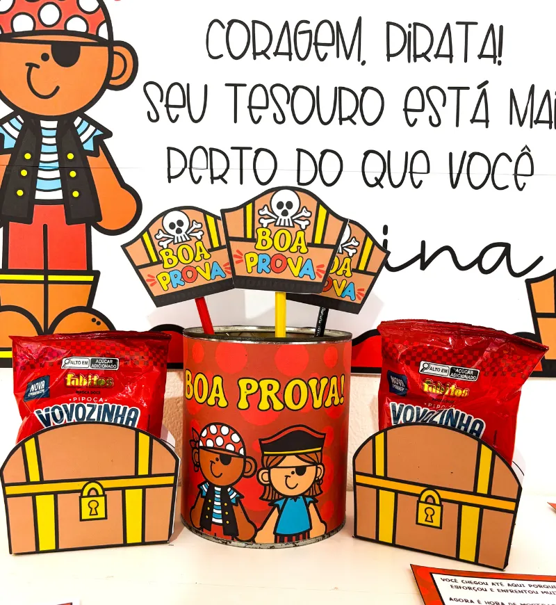 Kit Semana de Provas Pirata: Motivação em PDF para Imprimir — amostra 6: Crie um ambiente acolhedor na semana de provas com…