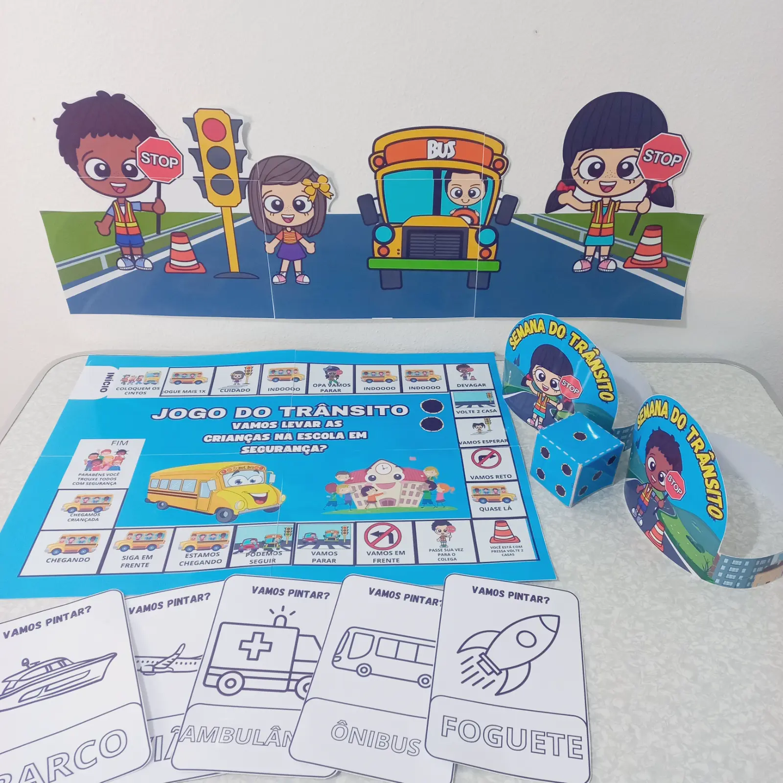 KIT SEMANA DO TRÂNSITO – APRENDER BRINCANDO! — amostra 3: Este kit foi desenvolvido para ajudar as crianças a conhecerem e…