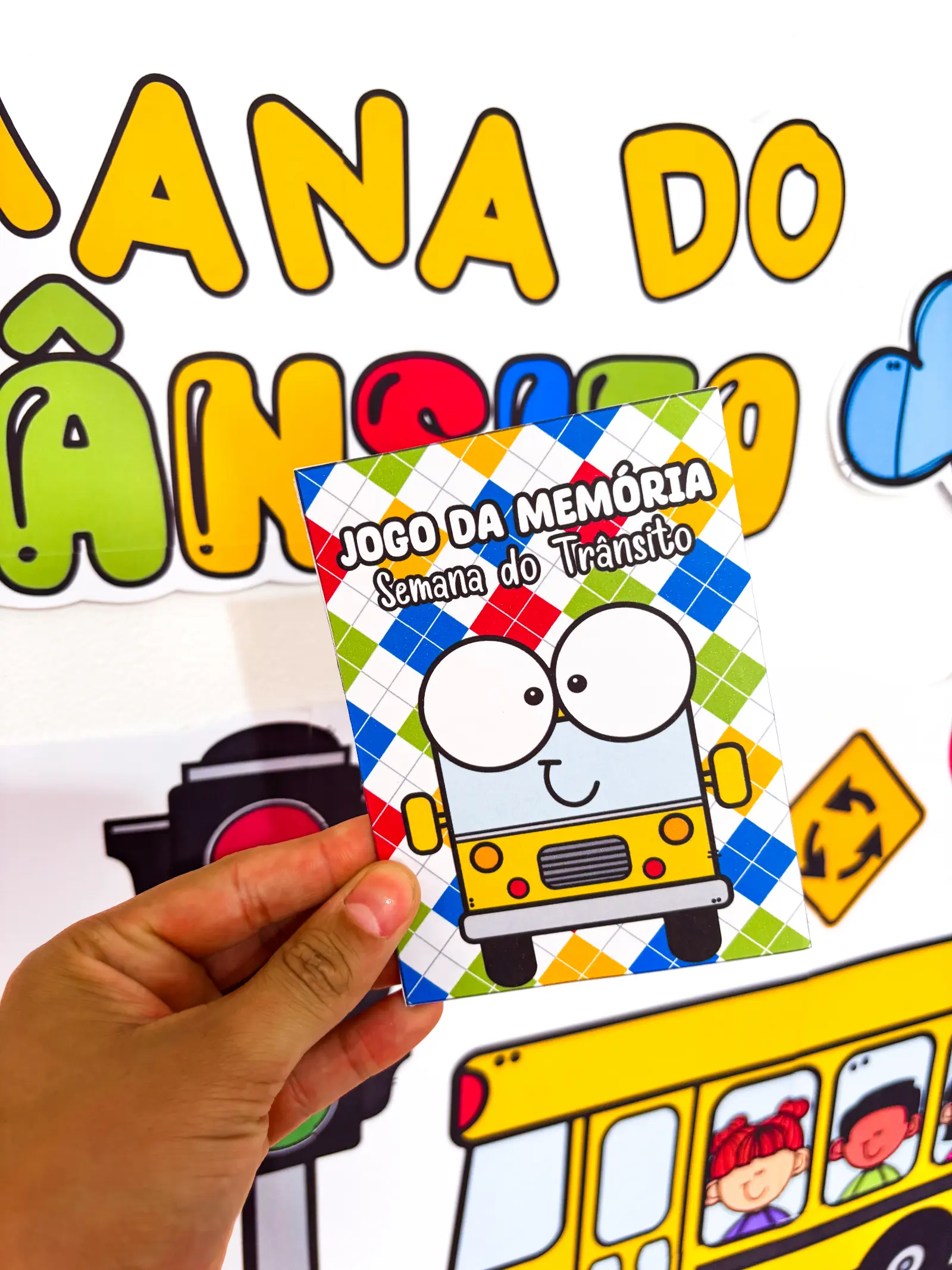 Kit Semana do Trânsito: Educação Infantil e Anos Iniciais — amostra 6: Kit completo Semana do Trânsito em PDF com 32 páginas