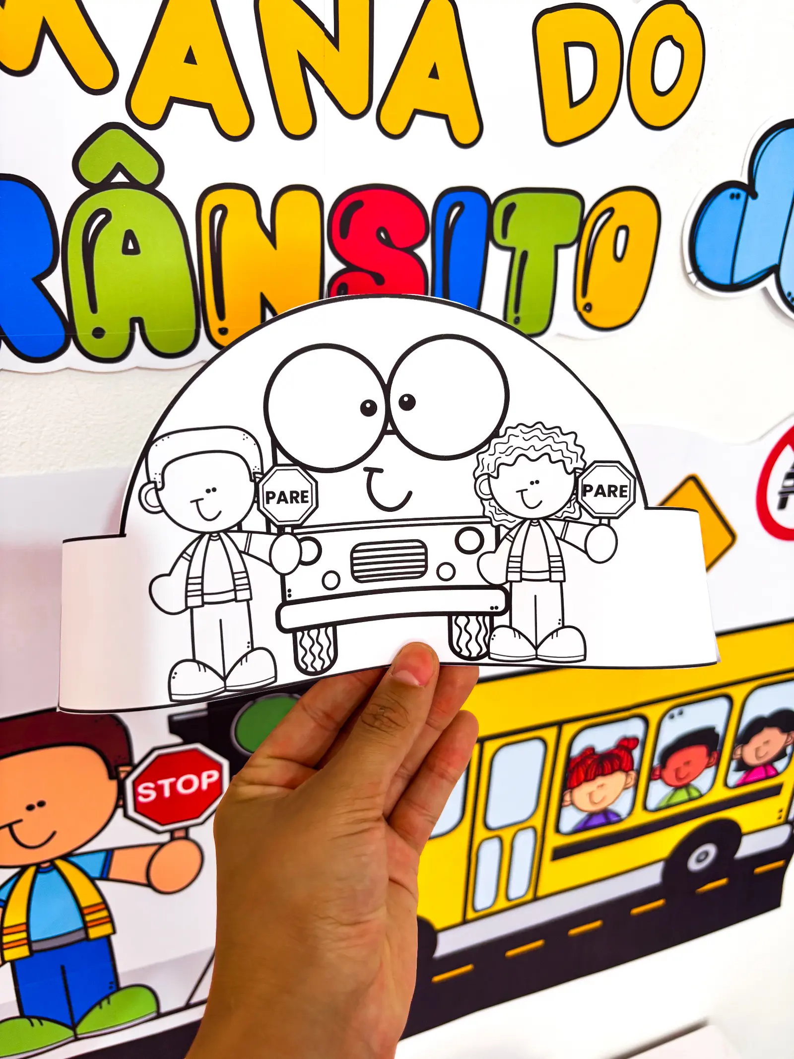 Kit Semana do Trânsito: Educação Infantil e Anos Iniciais — amostra 7: Kit completo Semana do Trânsito em PDF com 32 páginas