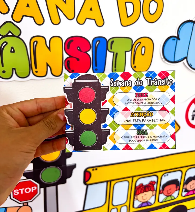 Kit Semana do Trânsito em PDF: atividades e decoração — amostra 3: Como usar o kit em sala de aula