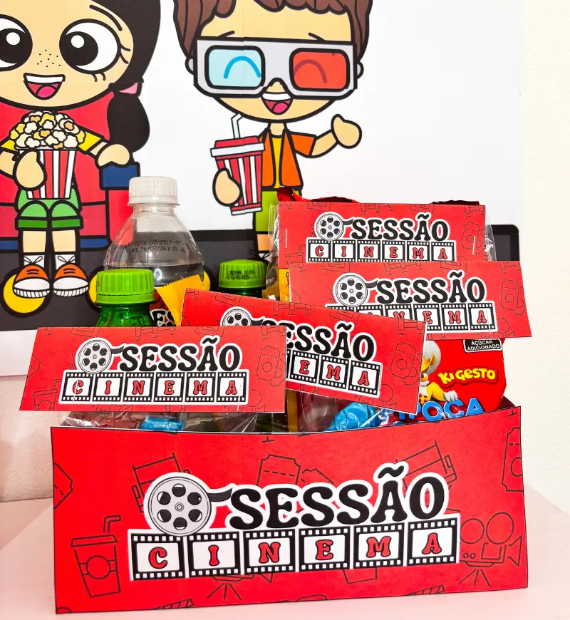 Kit Sessão Cinema | em PDF Dia das Crianças do Pré ao 5° ano — amostra 3: Kit Sessão Cinema que vai transformar a sua…