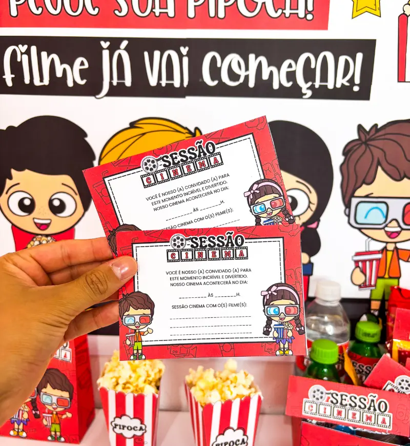 Kit Sessão Cinema | em PDF Dia das Crianças do Pré ao 5° ano — amostra 4: Kit Sessão Cinema que vai transformar a sua…