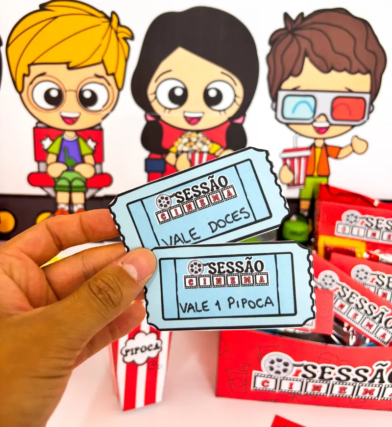 Kit Sessão Cinema | em PDF Dia das Crianças do Pré ao 5° ano — amostra 5: Kit Sessão Cinema que vai transformar a sua…