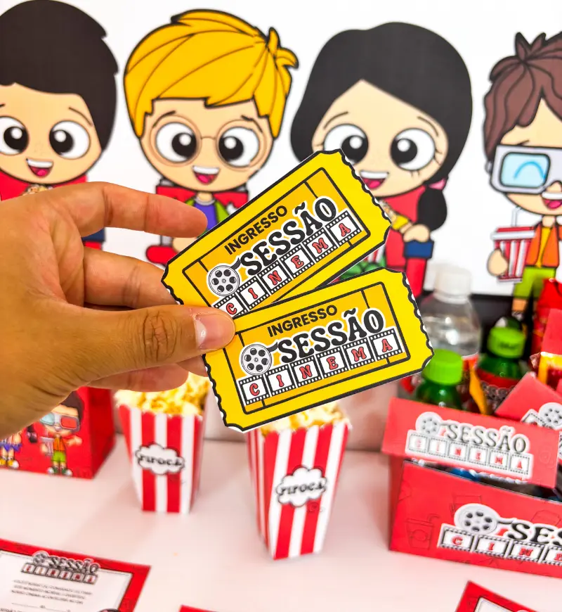 Kit Sessão Cinema | em PDF Dia das Crianças do Pré ao 5° ano — amostra 6: Kit Sessão Cinema que vai transformar a sua…