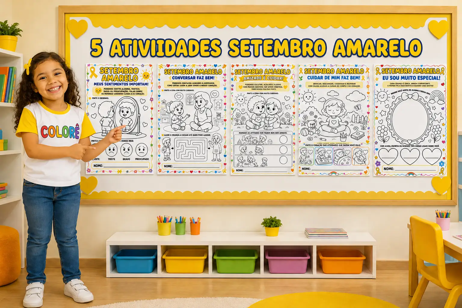 KIT SETEMBRO AMARELO – EDUCAÇÃO INFANTIL 💛 — capa do material
