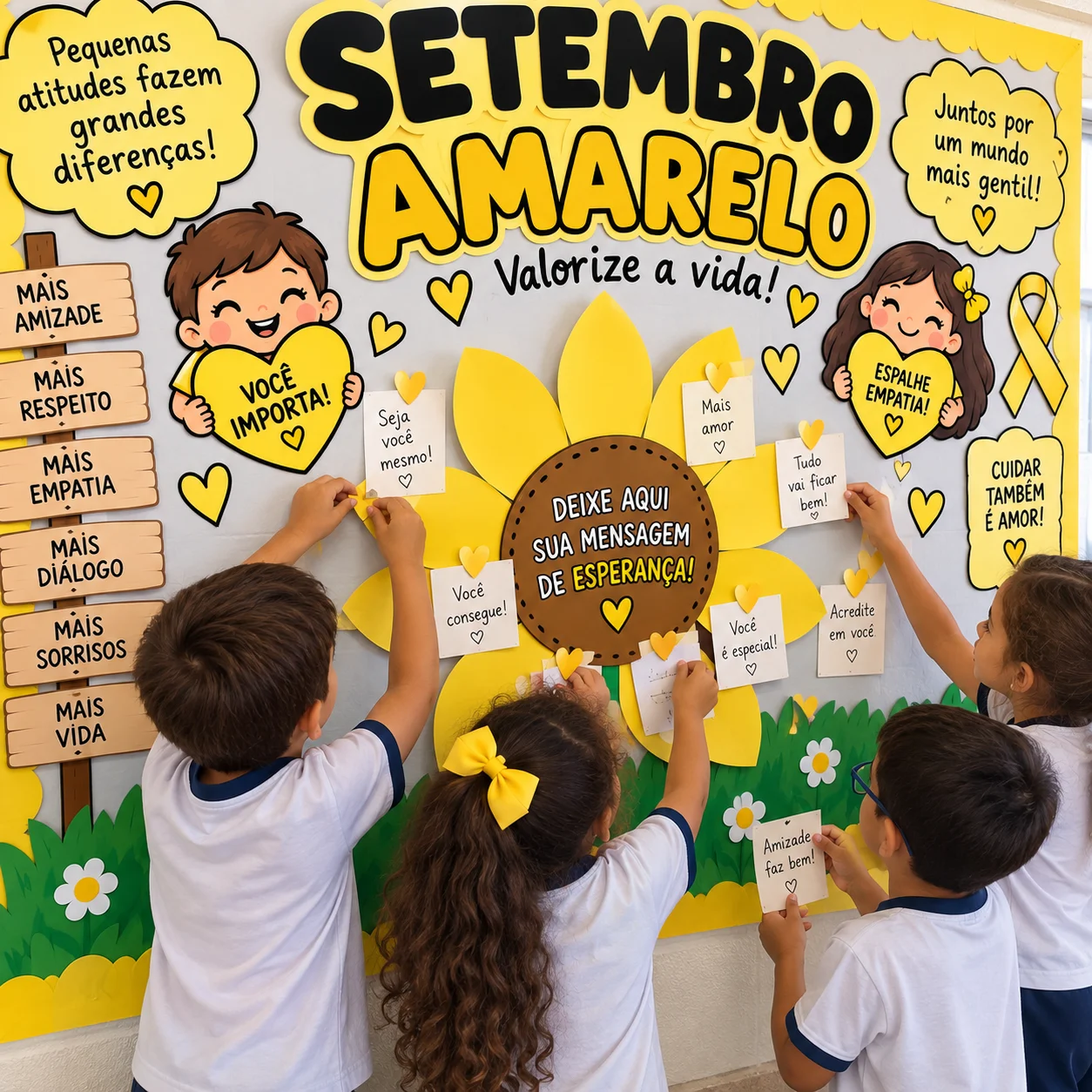 Kit Setembro Amarelo: Emoções, Empatia e Valorização da Vida — amostra 1: 💛 O que está incluso: kit com 3 atividades sobre…