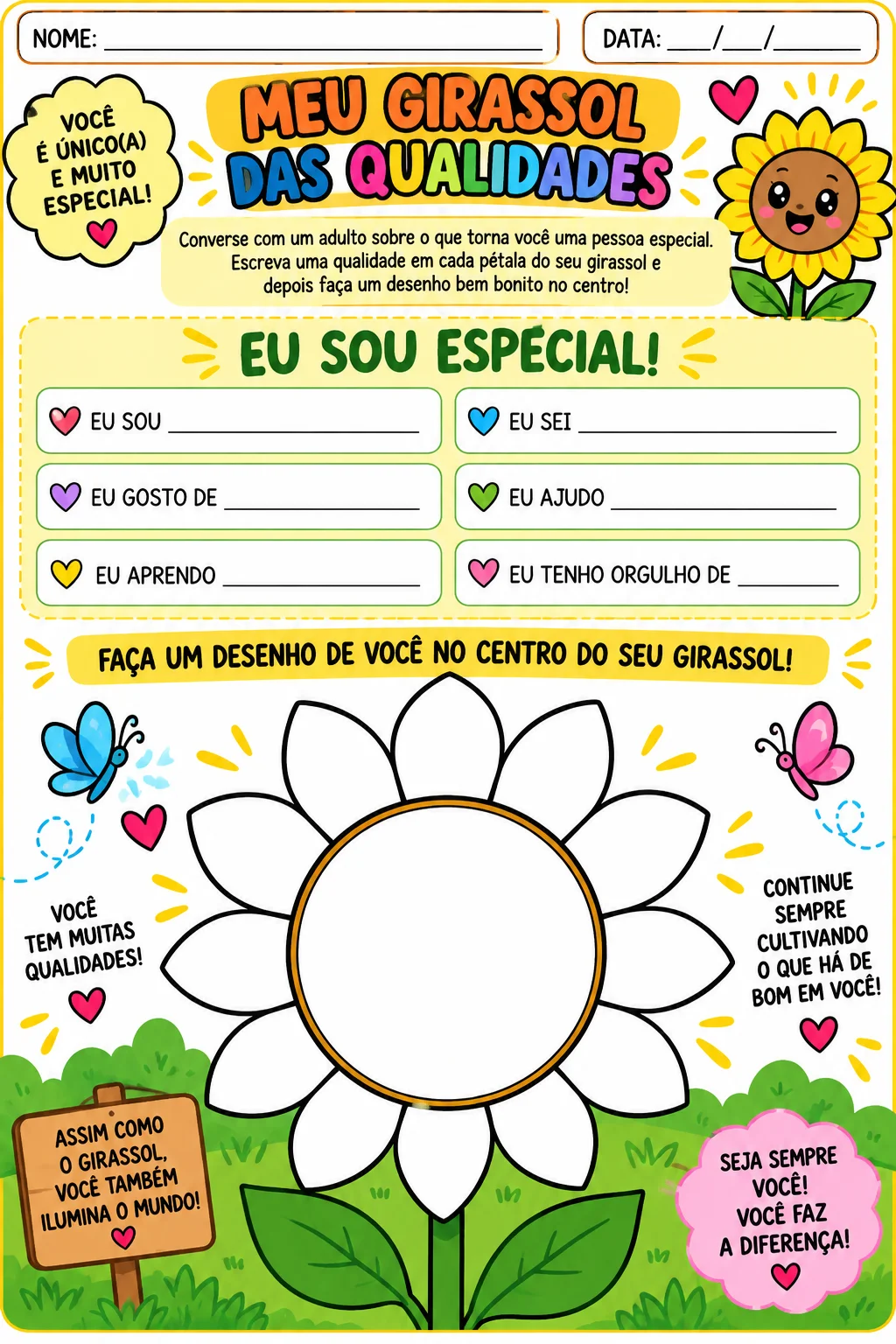 🌻💛 KIT SETEMBRO AMARELO INFANTIL 💛🌻 ALFABETIZAÇÃO INICIAL — amostra 3: O Kit Setembro Amarelo Infantil foi pensado…