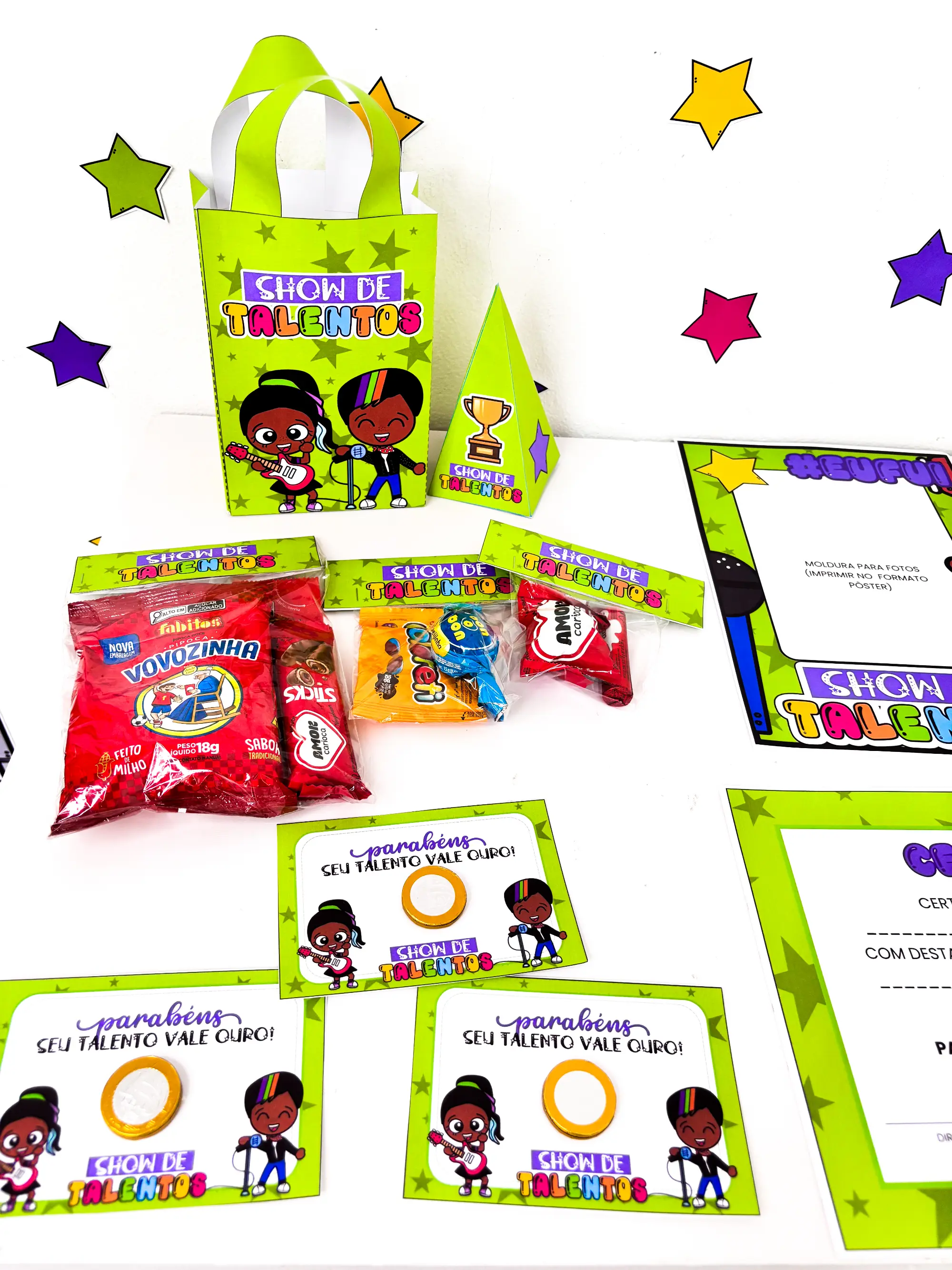 Kit Show de Talentos – Semana da Criança — amostra 1: O kit vem recheado de materiais prontos para encantar