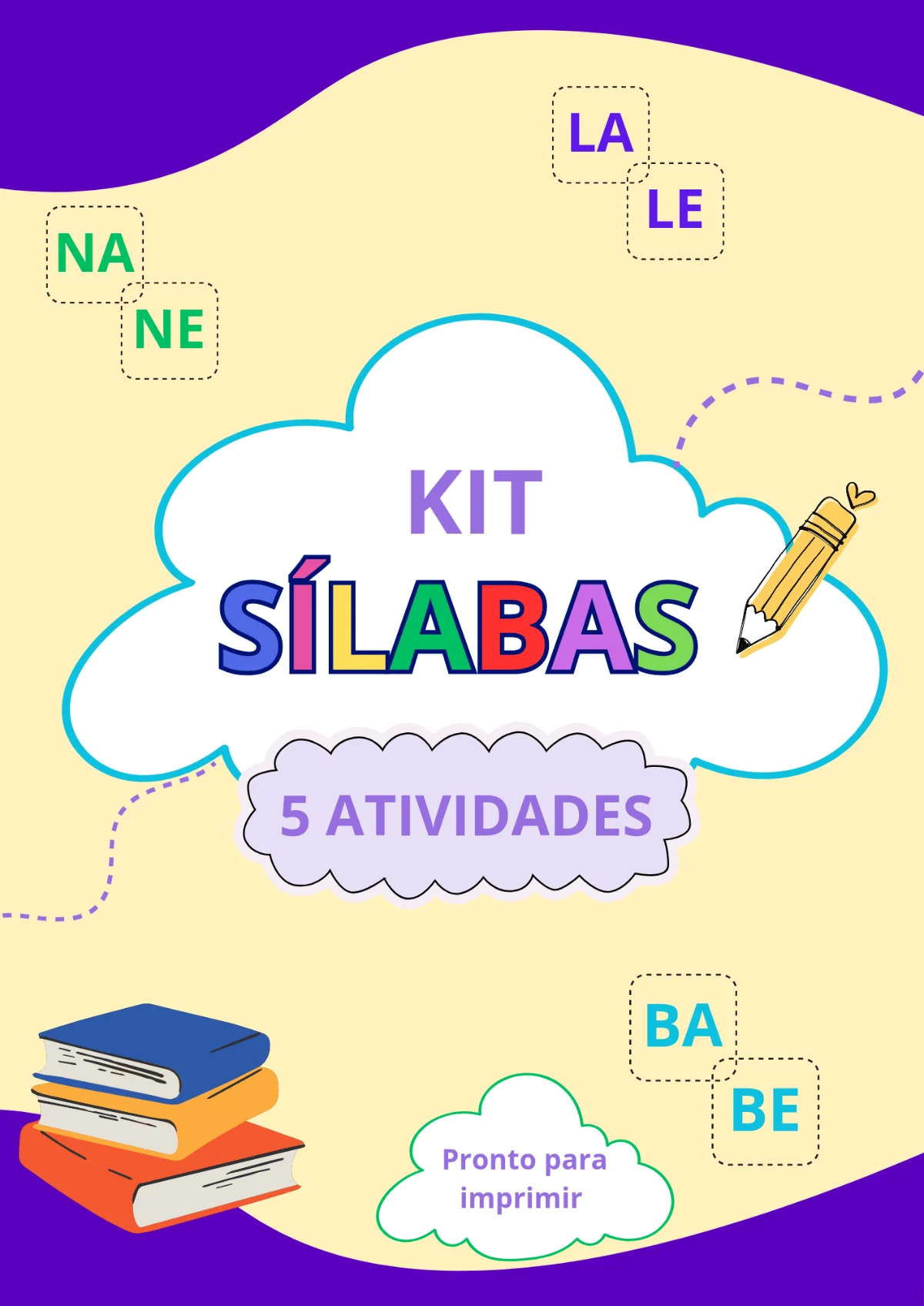 Kit Sílabas | 5 Atividades em PDF para Educação Infantil — Alfabetização para Educação Infantil: Torne o processo de…