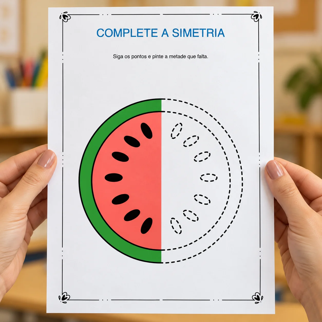Kit Simetria e Pintura por Número: Atividades Lúdicas para Crianças — amostra 1: Atividades de simetria e pintura por…