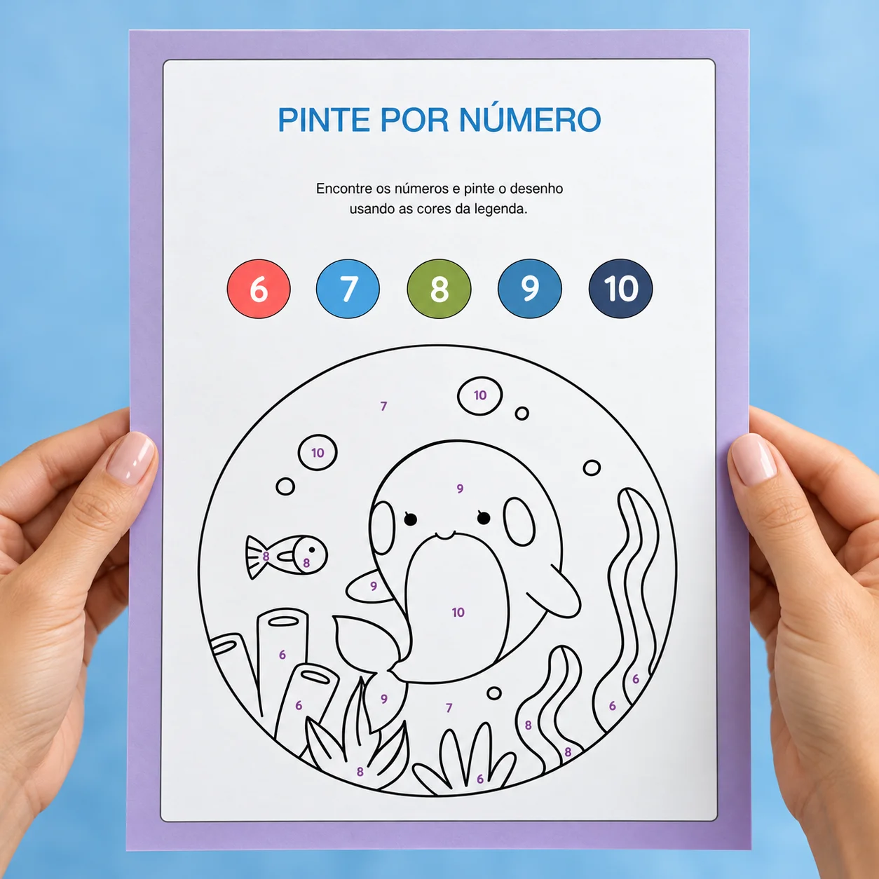 Kit Simetria e Pintura por Número: Atividades Lúdicas para Crianças — amostra 3: Atividades de simetria e pintura por…