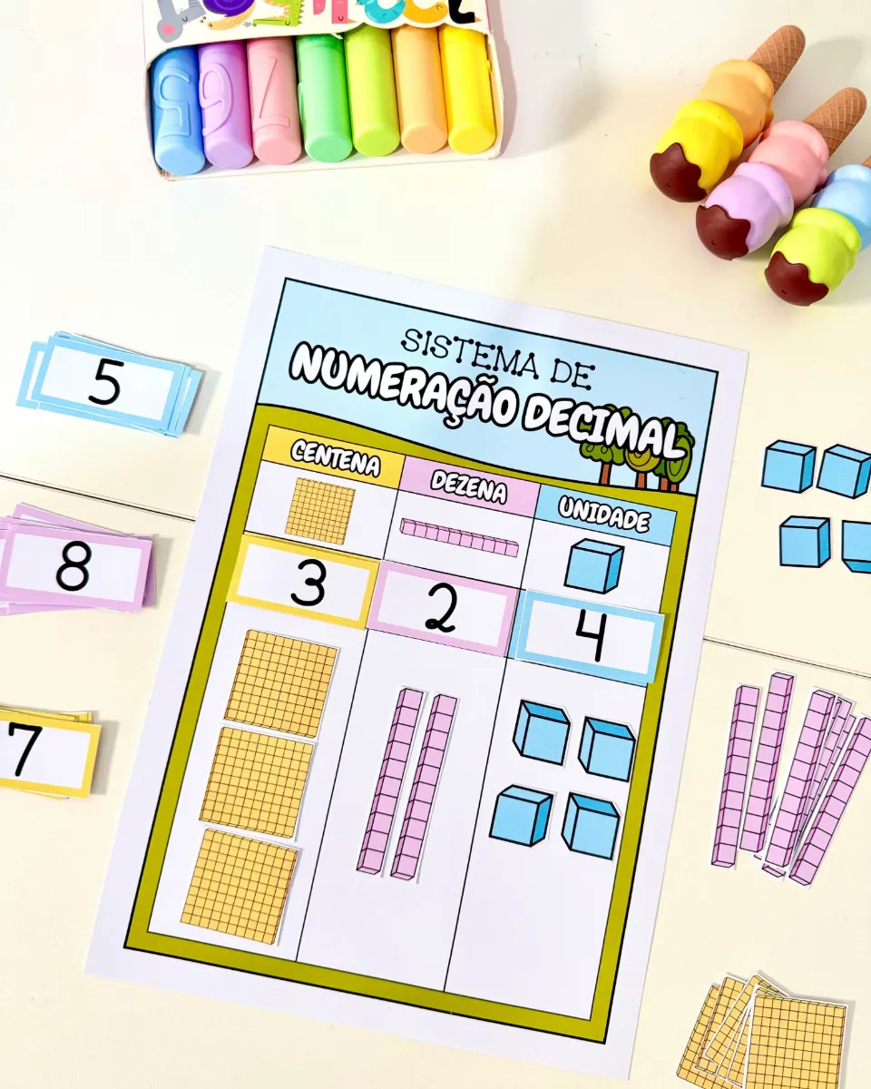Kit Sistema de Numeração para Educação Infantil e Ensino Fundamental — amostra 6: Kit Sistema de Numeração desenvolvido…