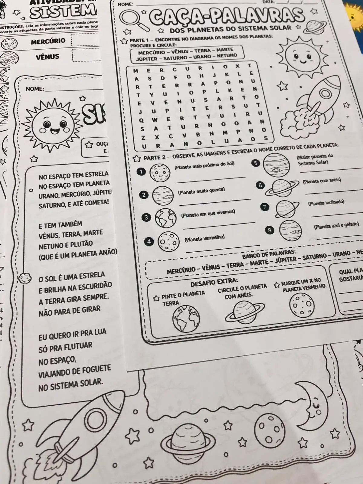 Kit Sistema Solar Anosiniciais e reforço escolar. — amostra 5: As crianças aprendem brincando através de atividades…