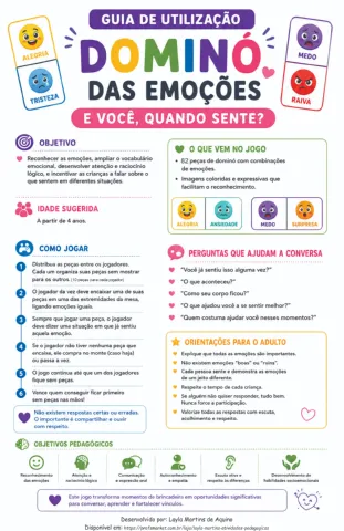 Kit Socioemocional infantil - 3 jogos sobre as emoções. — amostra 2: 3 Jogos para Trabalhar e Lidar com as Emoções.