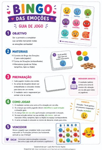 Kit Socioemocional infantil - 3 jogos sobre as emoções. — amostra 4: Indicado para