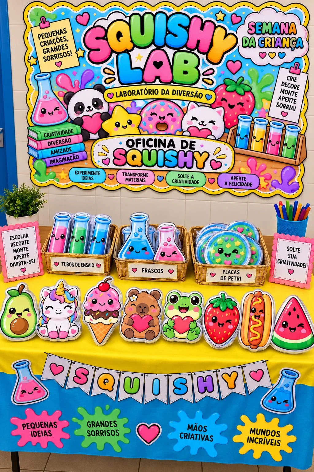 KIT SQUISHY LAB – LABORATÓRIO DA DIVERSÃO -Oficina de squishy — Datas comemorativas para Todas as séries: UMA PROPOSTA…