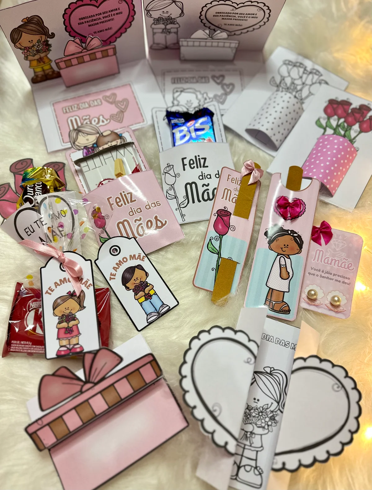 Kit Super Completo dia Mães – PDF para Imprimir — amostra 1: O que vem no material