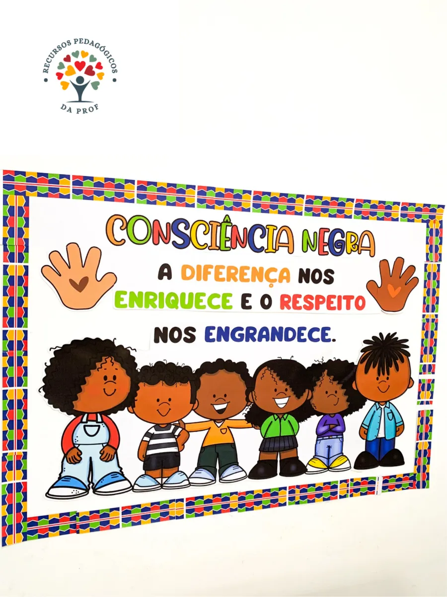Kit tema “Dia da Consciência Negra” — amostra 1: Kit tema “Dia da Consciência Negra” para trabalhar o tema com crianças da…