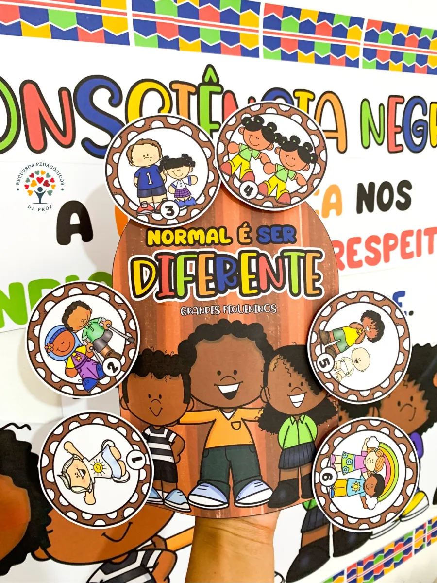 Kit tema “Dia da Consciência Negra” — amostra 4: Kit tema “Dia da Consciência Negra” para trabalhar o tema com crianças da…