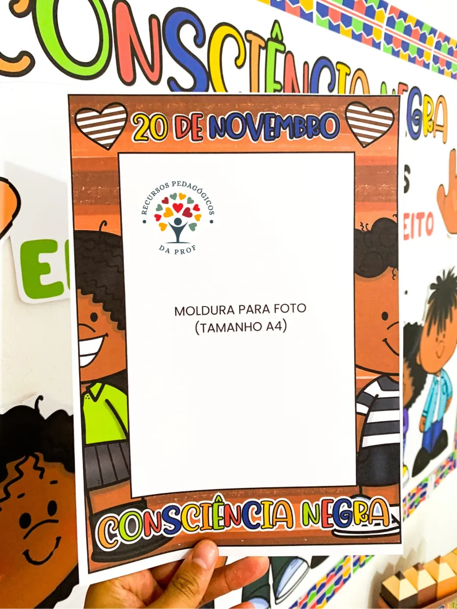 Kit tema “Dia da Consciência Negra” — amostra 6: Kit tema “Dia da Consciência Negra” para trabalhar o tema com crianças da…
