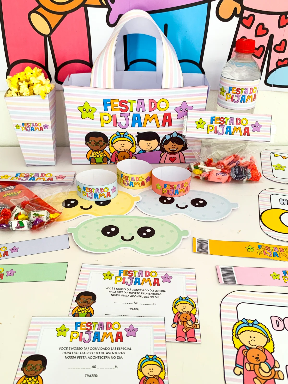 Kit Temático Colônia De Férias - Festa Do Pijama — amostra 1: Sobre o Kit Temático Colônia De Férias - Festa Do Pijama