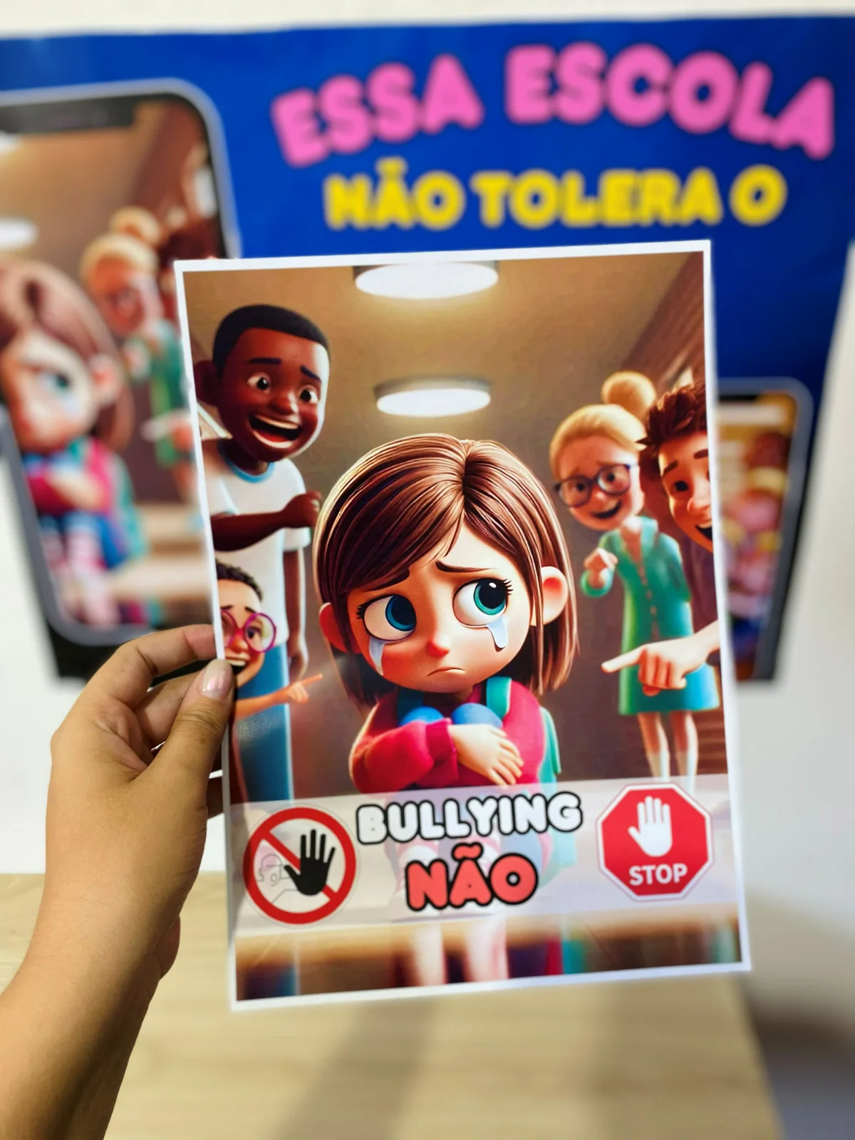 Kit Todos Contra o Bullying – Material Pedagógico — amostra 5: O bullying é um problema sério que afeta milhares de…