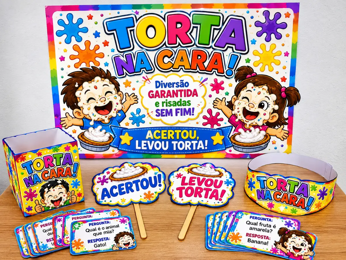 Kit Torta Na Cara-Diversão Garantida — amostra 1: 🎉 KIT TORTA NA CARA – DIVERSÃO GARANTIDA! 🍰😂