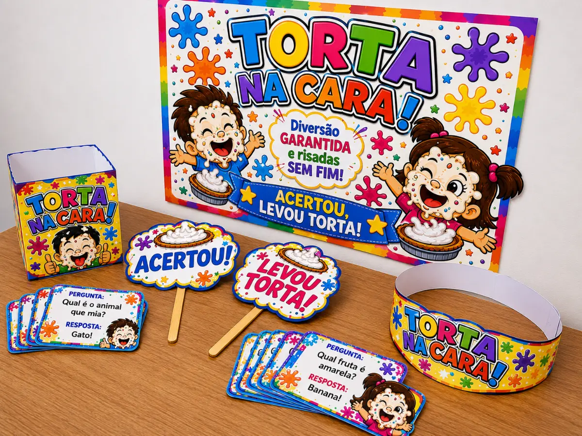 Kit Torta Na Cara-Diversão Garantida — amostra 5: ✨ 2 plaquinhas