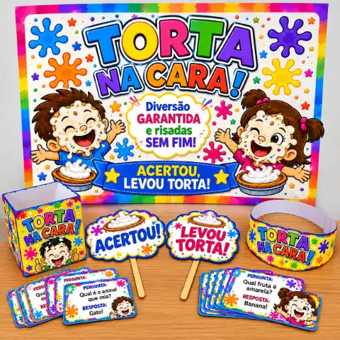 Kit Torta Na Cara-Diversão Garantida — capa do material