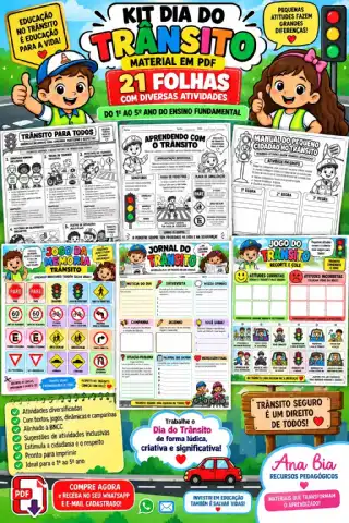 🚌 KIT TRÂNSITO CONSCIENTE: EDUCAR PARA TRANSFORMAR! 🚦 — capa do material