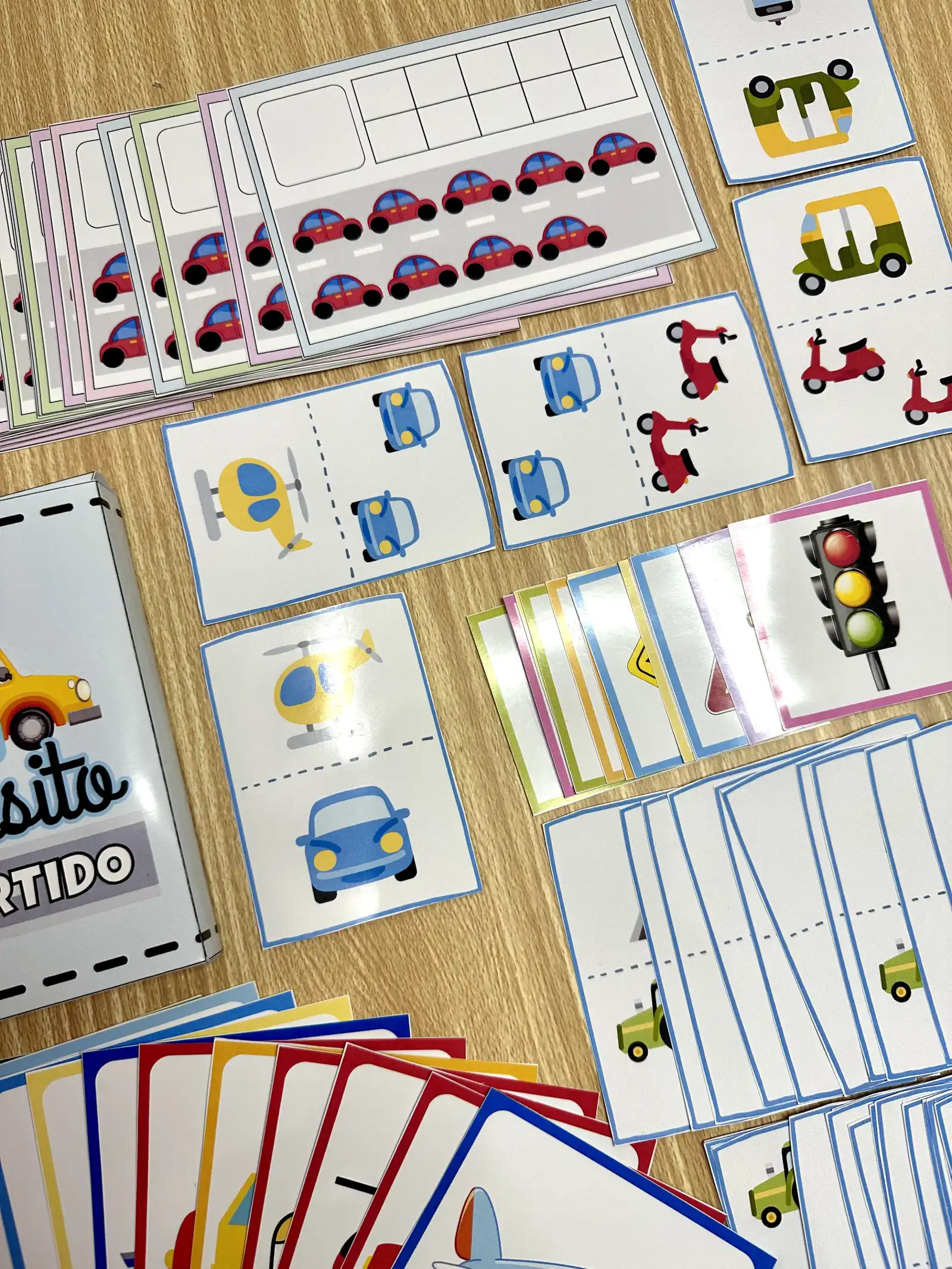 Kit Trânsito Divertido – 4 Jogos e Atividades Lúdicas — amostra 2: Kit Trânsito Divertido com 4 recursos lúdicos para…