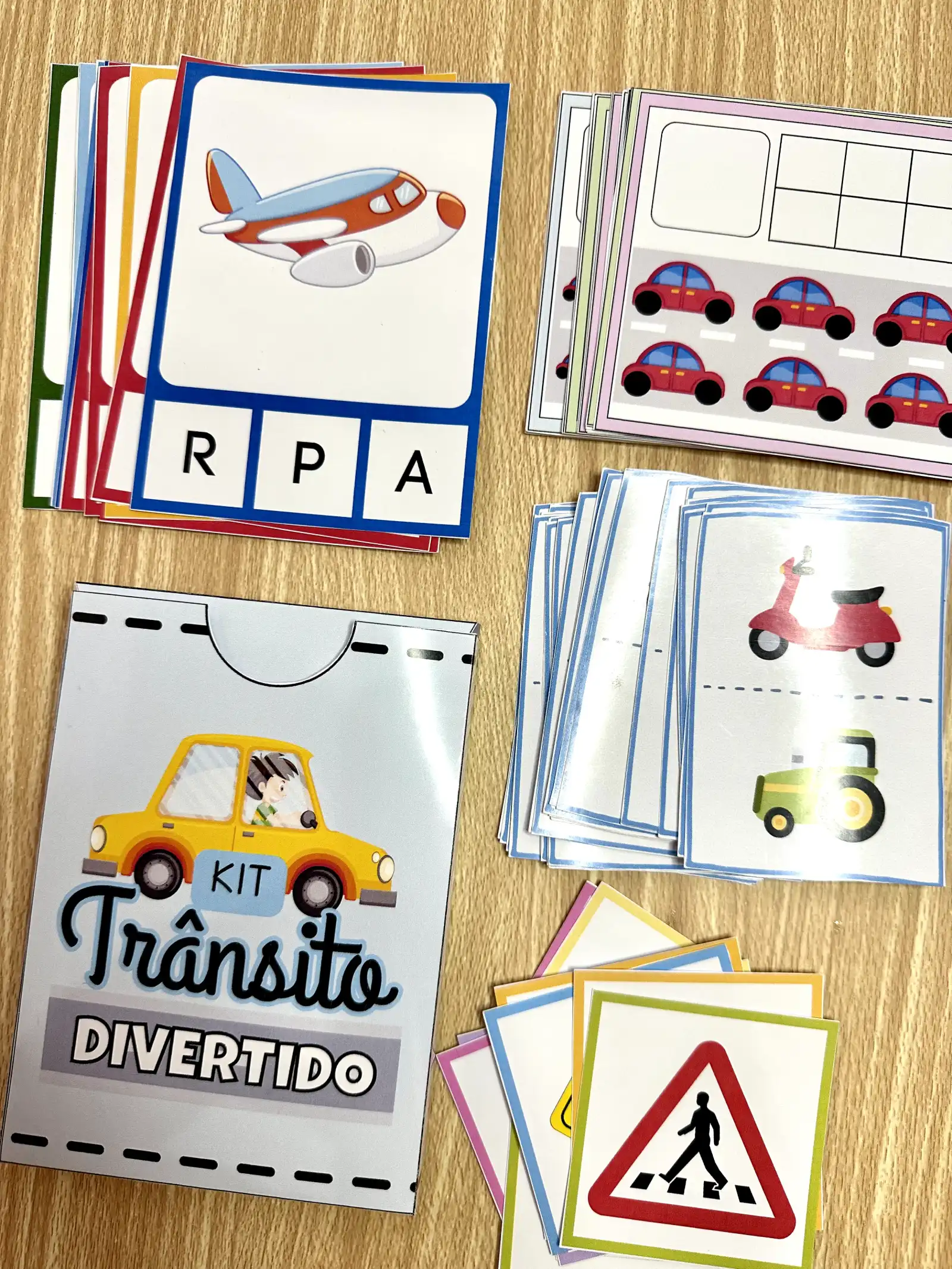 Kit Trânsito Divertido – 4 Jogos e Atividades Lúdicas — amostra 5: Kit Trânsito Divertido com 4 recursos lúdicos para…
