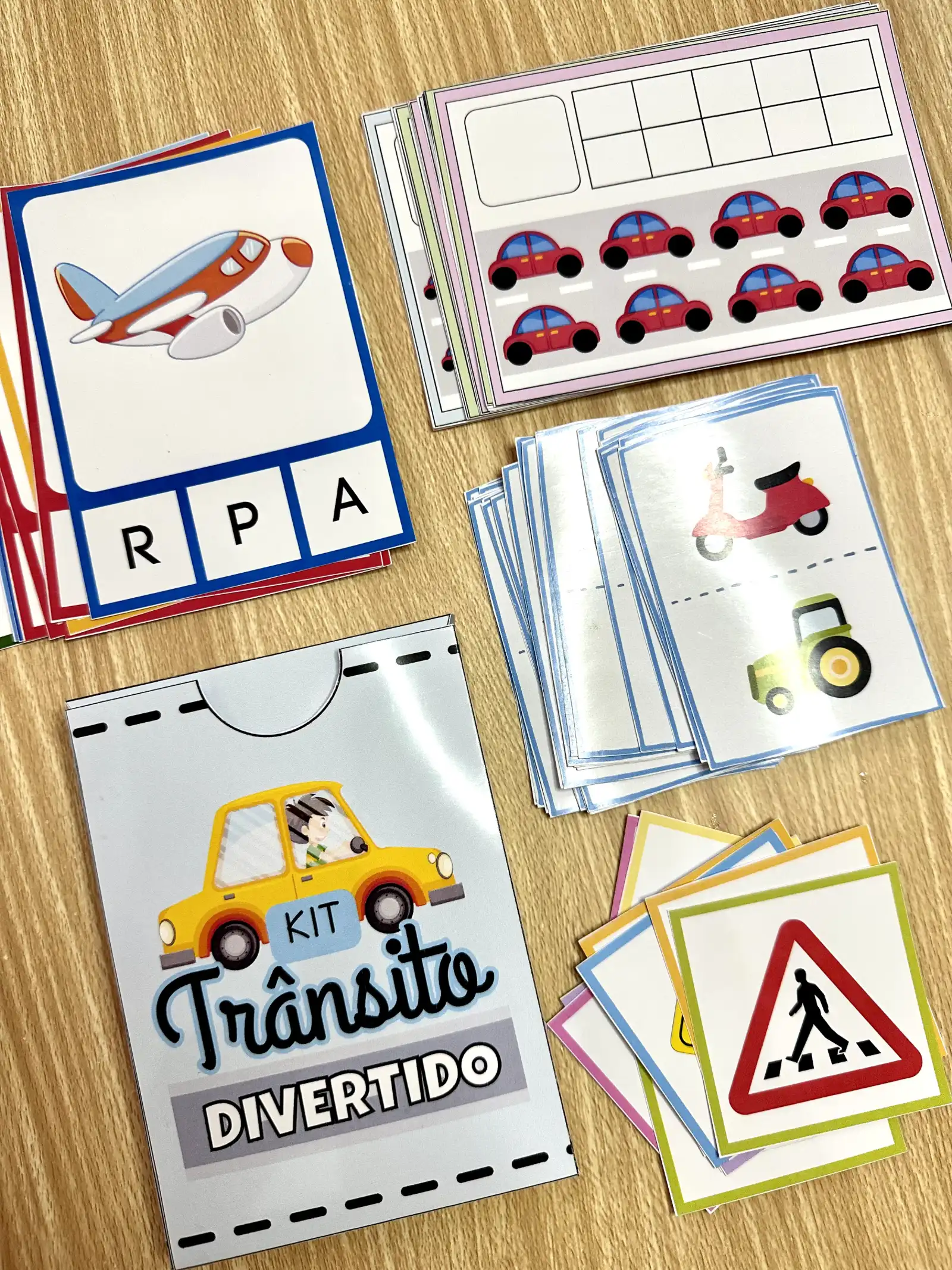 Kit Trânsito Divertido – 4 Jogos e Atividades Lúdicas — amostra 6: Kit Trânsito Divertido com 4 recursos lúdicos para…