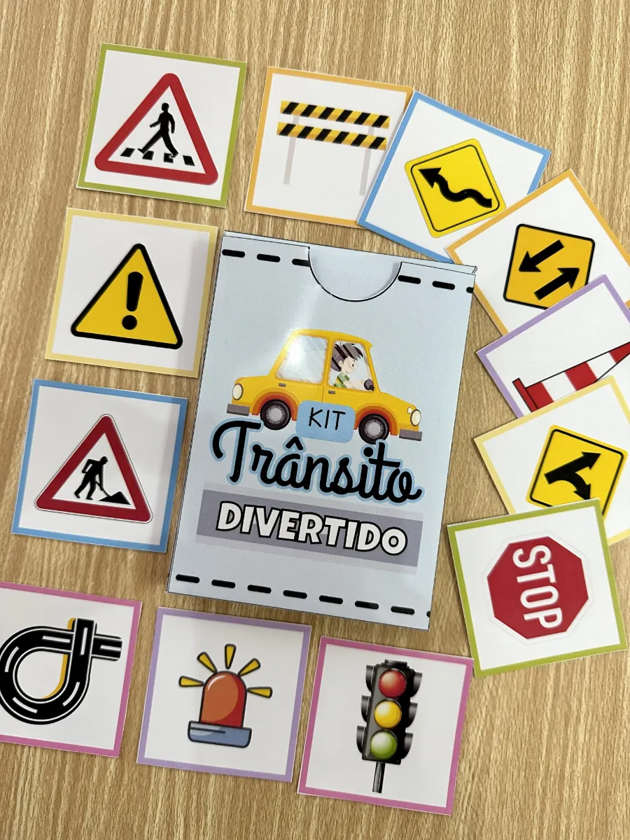 Kit Trânsito Divertido – Atividades Lúdicas para Educação Infantil — amostra 1: Kit Trânsito Divertido: uma proposta…