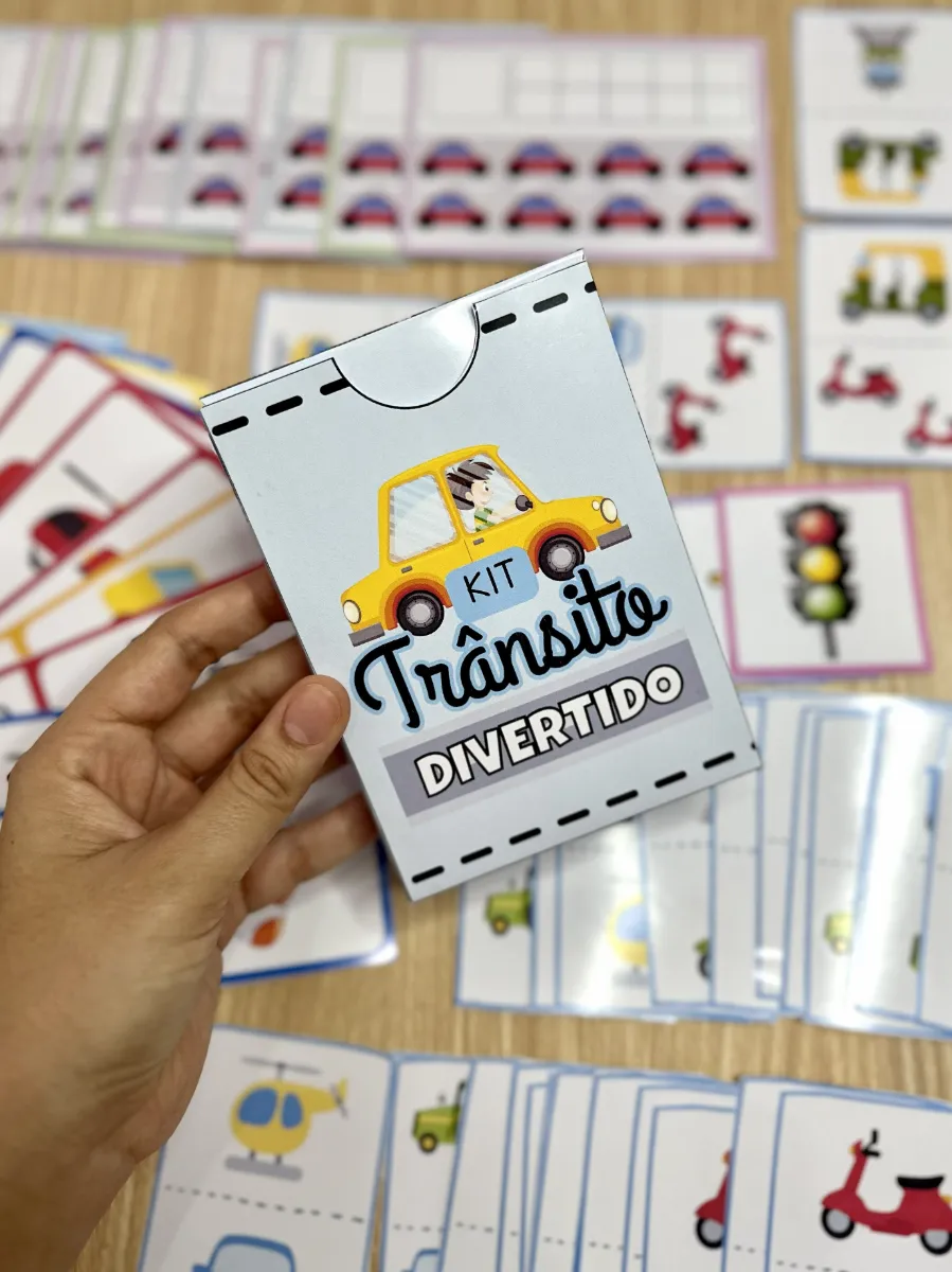 Kit Trânsito Divertido – Atividades Lúdicas para Educação Infantil — amostra 2: Kit Trânsito Divertido: uma proposta…