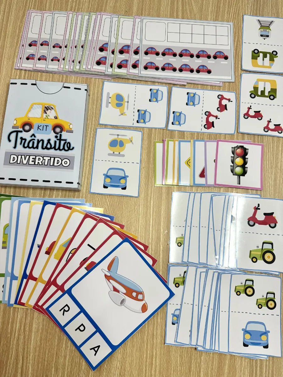 Kit Trânsito Divertido – Atividades Lúdicas para Educação Infantil — amostra 7: Kit Trânsito Divertido: uma proposta…