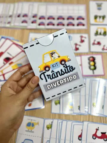 Kit Trânsito Divertido – Atividades Lúdicas para Educação Infantil — capa do material