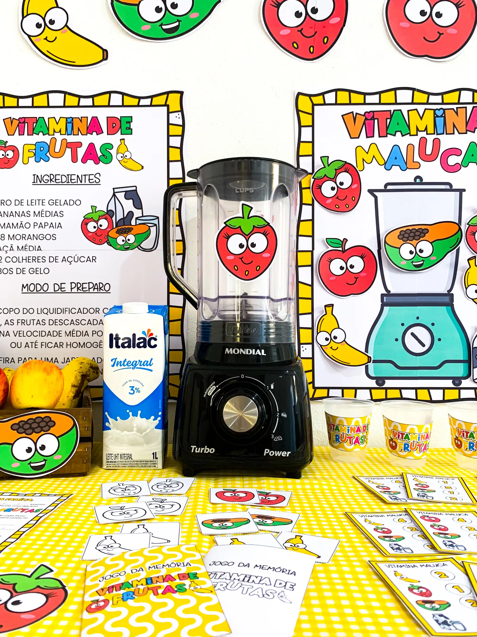 Kit vitamina de frutas – Material Pedagógico — amostra 3: Uma aula deliciosa, divertida e cheia de aprendizados