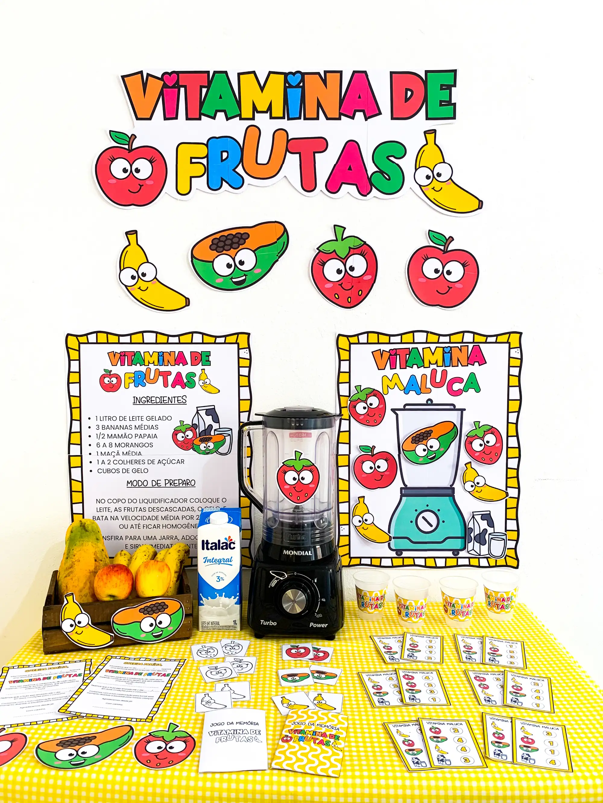Kit vitamina de frutas – Material Pedagógico — capa do material