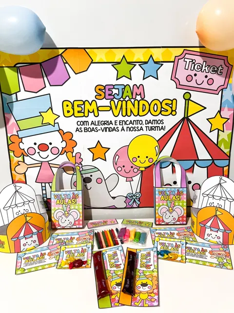 Kit volta às aulas circo da alegria — capa do material