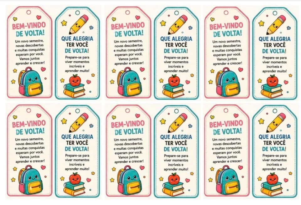 🎒✨Kit Volta às Aulas: O Toque de Carinho Perfeito para Seus Alunos! Em PDF, pronto para imprimir. r🎒✨ — amostra 4:…