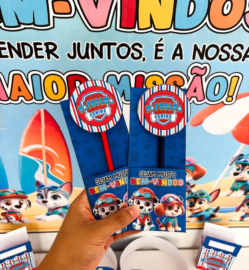 Kit Volta às Aulas Patrulha Canina Pool Party em PDF — amostra 1: Kit Volta às Aulas Patrulha Canina: acolhimento com clima…