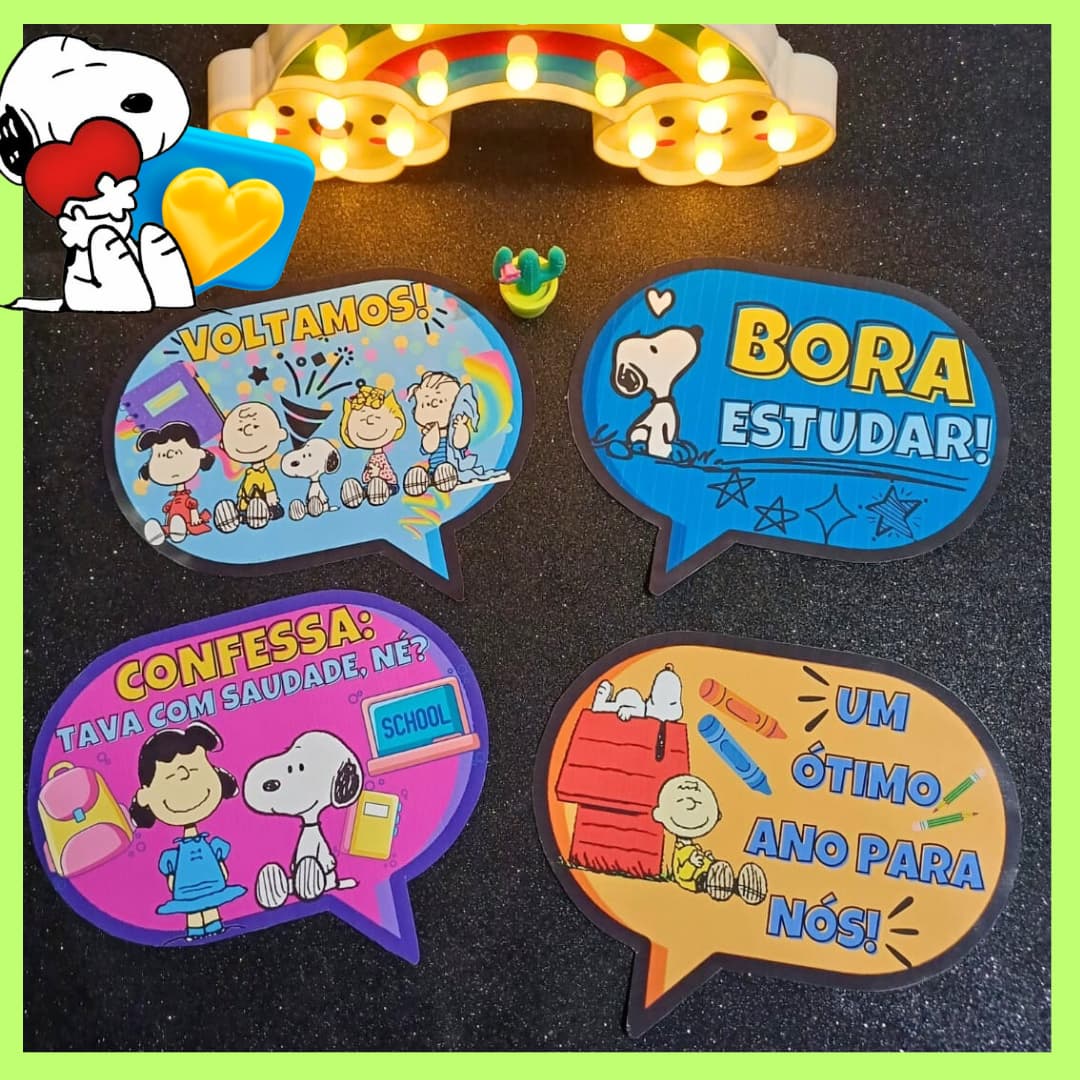 Kit volta ás aulas - snoopy – PDF para Imprimir — amostra 2: Formato e entrega Kit volta ás aulas - snoopy – PDF para Imprimir — amostra 2: Formato e entrega