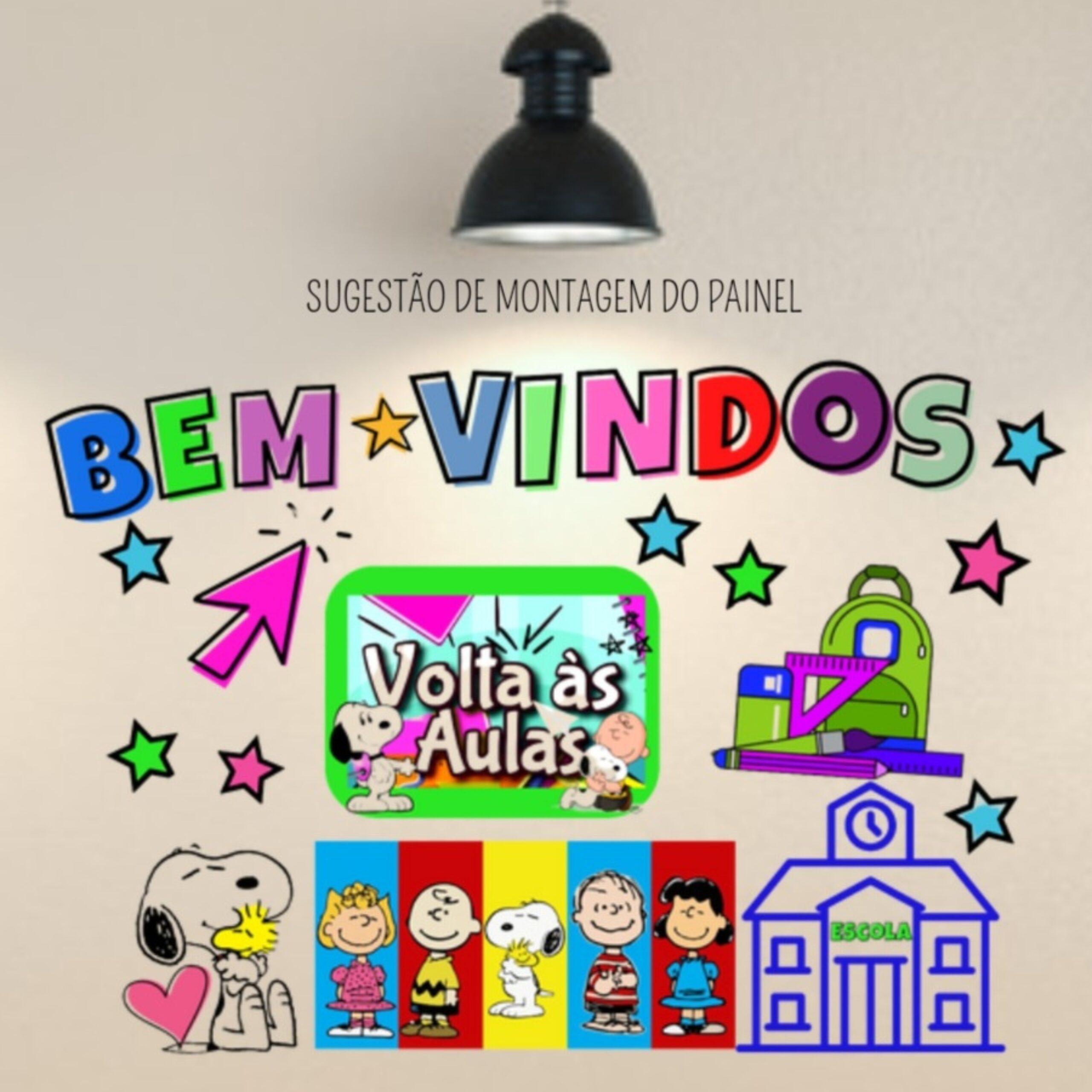 Kit volta ás aulas - snoopy – PDF para Imprimir — capa do material