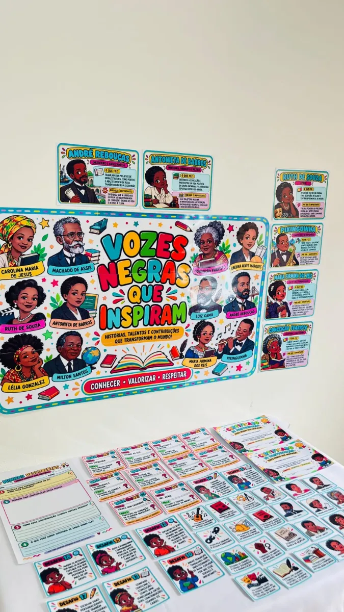Kit Vozes Negras Que Inspiram Consciência Negra — amostra 2: Kit pedagógico Vozes Negras Que Inspiram em PDF para imprimir,…