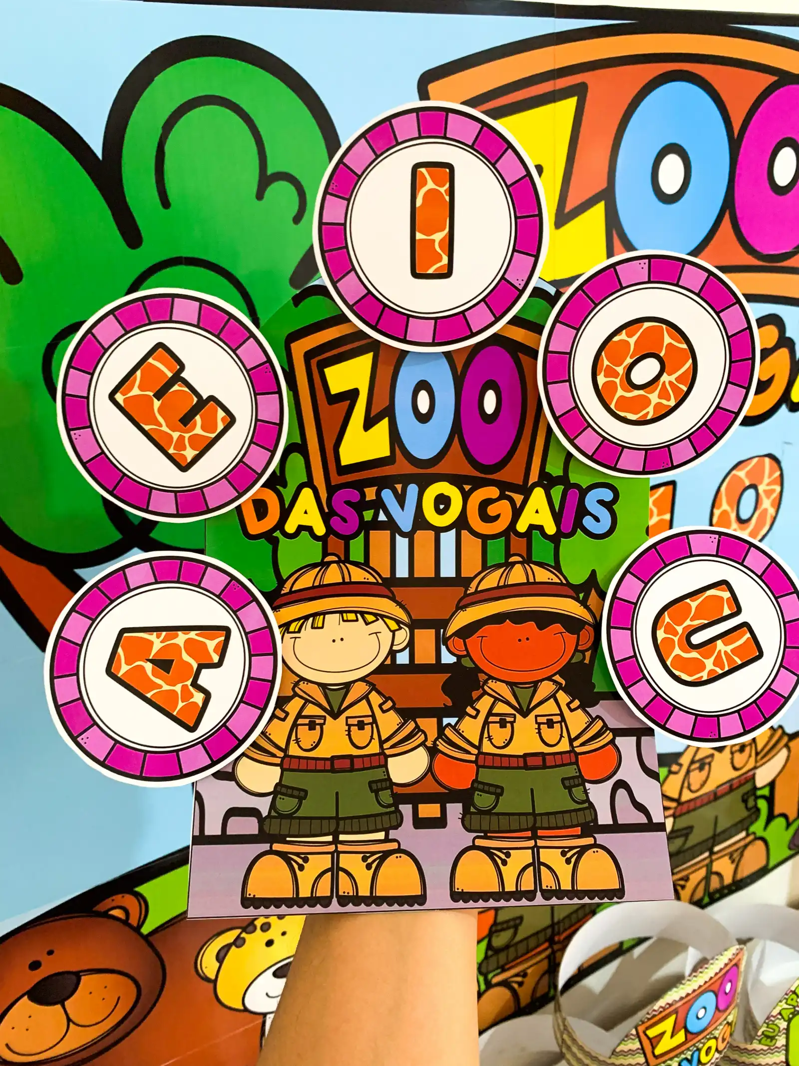 Kit Zoo das Vogais – PDF para Imprimir | Educação Infantil — amostra 5: Torne o aprendizado das vogais mais divertido,…