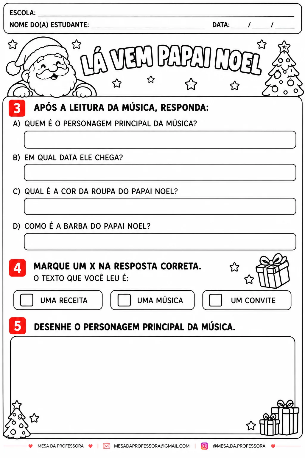 LÁ VEM PAPAI NOEL - ATIVIDADES DE ALFABETIZAÇÃO — amostra 5: SEQUÊNCIA DIDÁTICA SUGERIDA