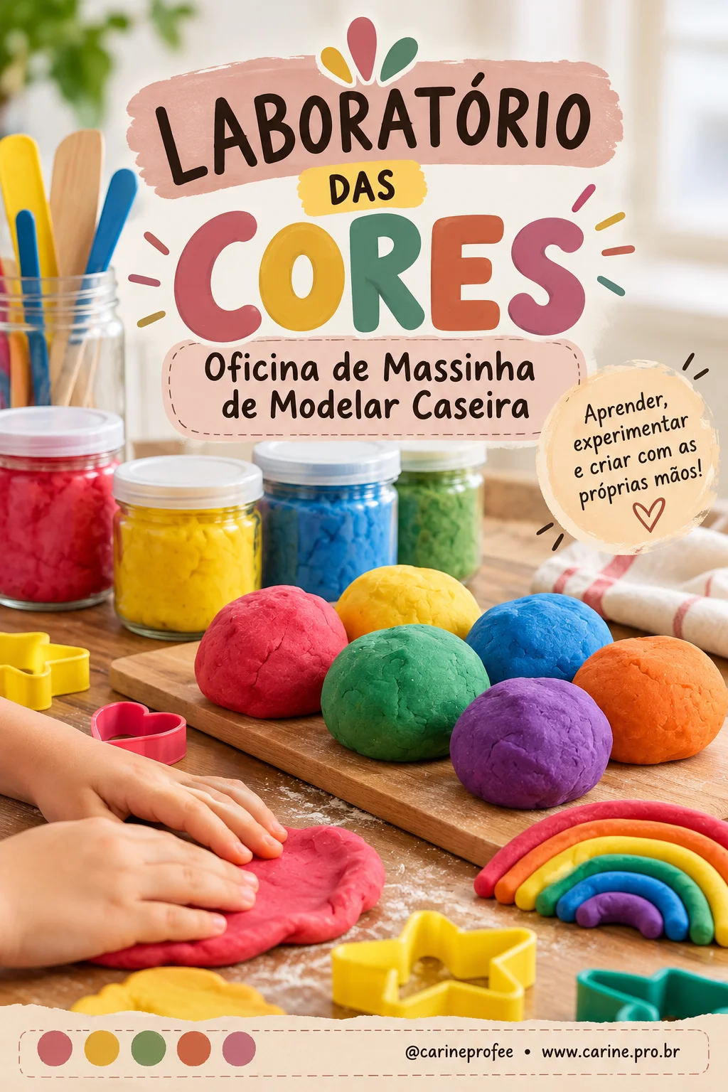 Lab. das cores, Massinha de modelar caseira. Ed. Inf e Fund.I pdf — Apostilas para Educação Infantil: Laboratório das Cores…