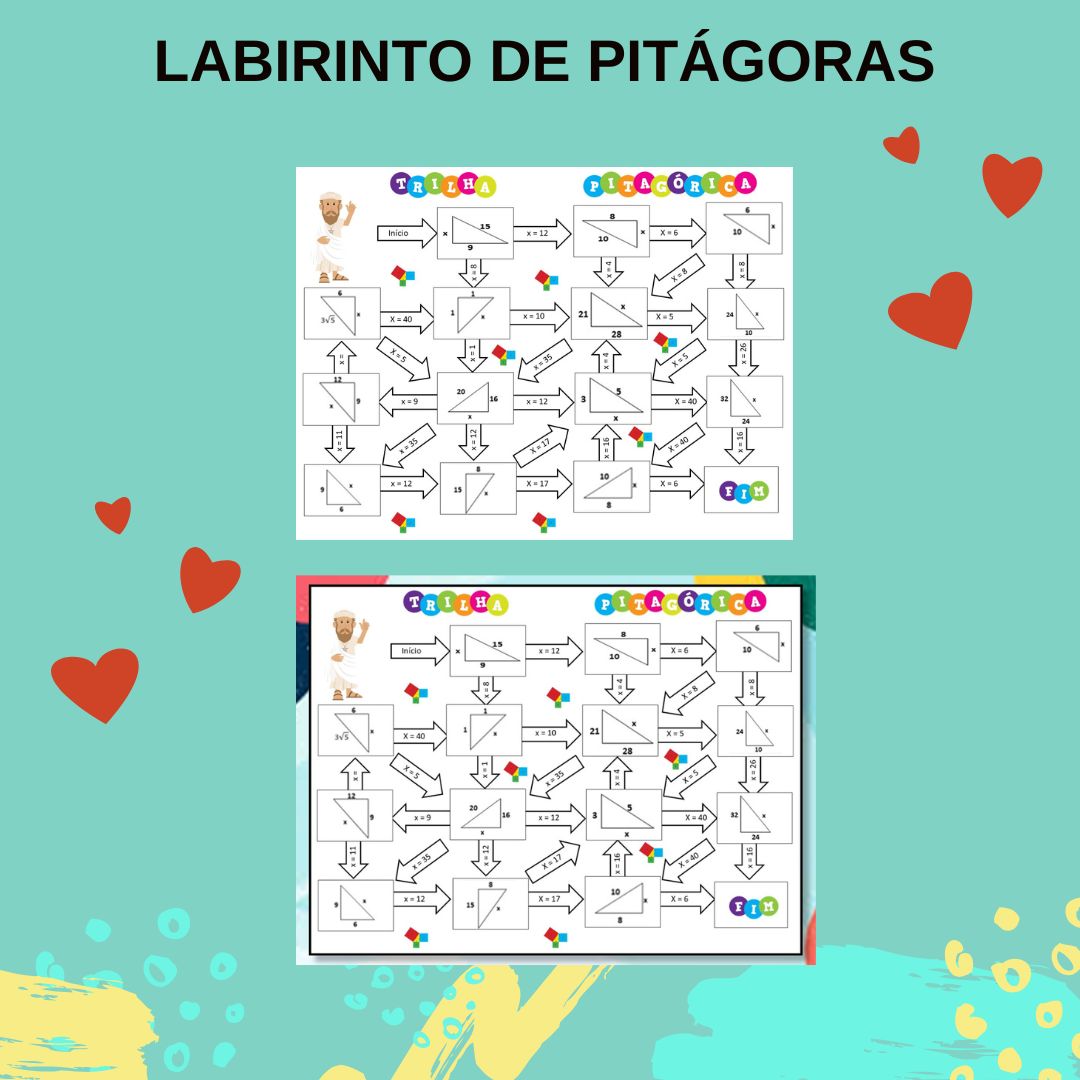 Labirinto pitagórico – Material Pedagógico — capa do material